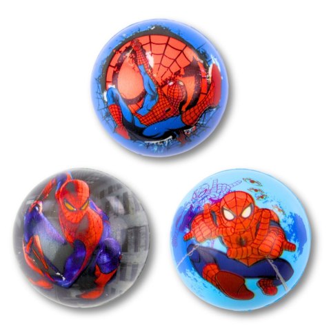LEAN TOYS Piłka Piłeczka Piankowa Do Odbijania Zabawy Superbohater Spider 6,5 cm