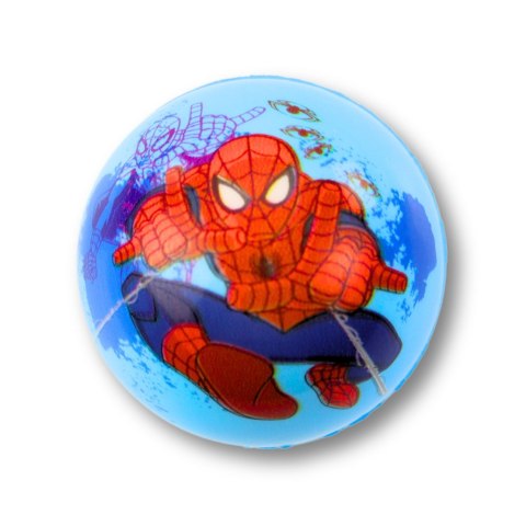 LEAN TOYS Piłka Piłeczka Piankowa Do Odbijania Zabawy Superbohater Spider 6,5 cm