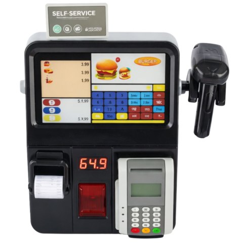 LEAN Toys Kasa Sklepowa Samoobsługowa Terminal Skaner Światła Dźwięki