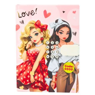 LEAN Toys Pamiętnik Notatnik Dziewczęcy Na Kod Melodie Kolorowe Strony Serduszka