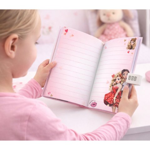 LEAN Toys Pamiętnik Notatnik Dziewczęcy Na Kod Melodie Kolorowe Strony Serduszka