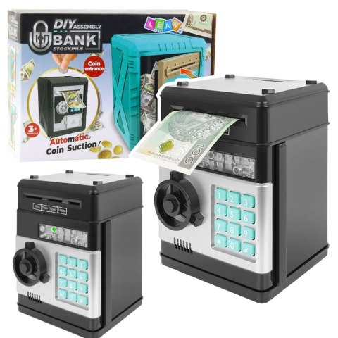 LEAN Toys Sejf Skarbonka DIY Do Złożenia Skarbonka Elektroniczna PIN Dźwięki