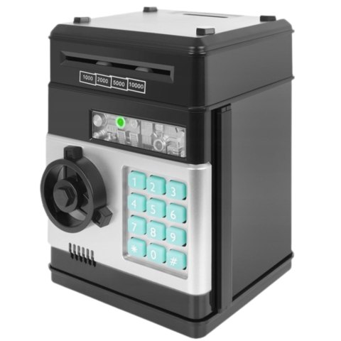 LEAN Toys Sejf Skarbonka DIY Do Złożenia Skarbonka Elektroniczna PIN Dźwięki