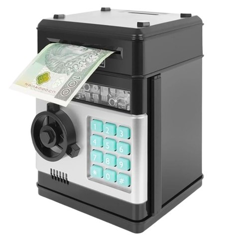 LEAN Toys Sejf Skarbonka DIY Do Złożenia Skarbonka Elektroniczna PIN Dźwięki