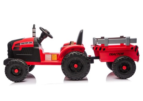 LEAN CARS Traktor Na Akumulator CH9959B Z Przyczepą Czerwony 24V