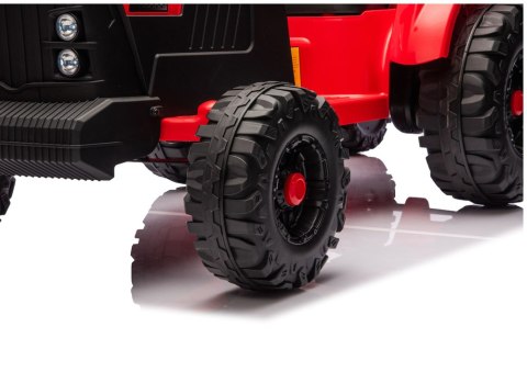 LEAN CARS Traktor Na Akumulator CH9959B Z Przyczepą Czerwony 24V