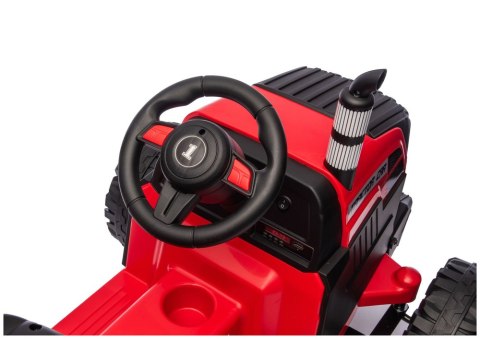 LEAN CARS Traktor Na Akumulator CH9959B Z Przyczepą Czerwony 24V