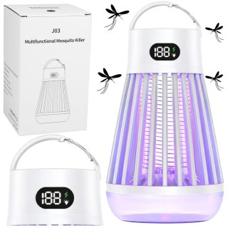 LEAN Elektryczna Lampka Owadobójcza Na Komary Światło UV Biała