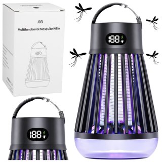 LEAN Elektryczna Lampka Owadobójcza Na Komary Światło UV Czarna