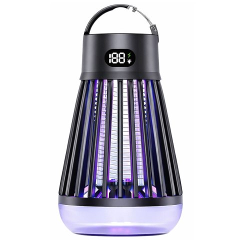 LEAN Elektryczna Lampka Owadobójcza Na Komary Światło UV Czarna