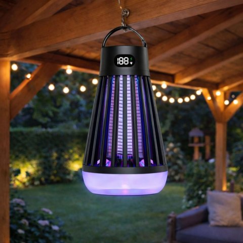 LEAN Elektryczna Lampka Owadobójcza Na Komary Światło UV Czarna