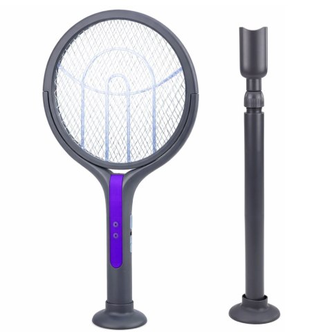 LEAN Rakieta Owadobójcza Elektryczna Teleskopowa 2w1 Lampa Na Muchy Komary