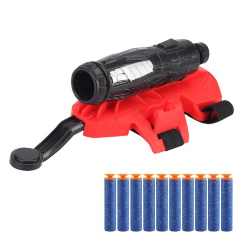 LEAN TOYS Rękawica Z Wyrzutnią Na Strzałki Piankowe Spider Dla Dzieci 10szt.