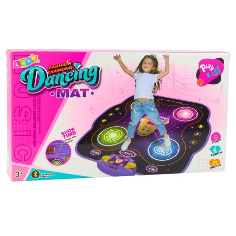 LEAN Toys Interaktywna Mata Taneczna Muzyczna Dla Dzieci z Bluetooth 9 Poziomów Gry