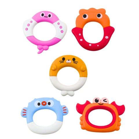 LEAN Toys Interaktywna Zabawka Do Kąpieli Żółw Z Fontanną Kolorowe Kółka