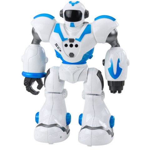 LEAN Toys Robot Interaktywny Zdalnie Sterowany RC 16 Funkcji Światła Dźwięki Niebieski