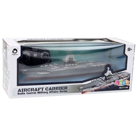 LEAN Toys Statek Lotniskowiec Wojskowy Militarny Zdalnie Sterowany RC 1:1000