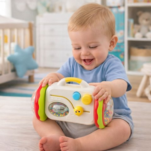 LEAN Toys Uciekające Lusterko Interaktywna Edukacyjna Zabawka Dla Malucha Grzechotka