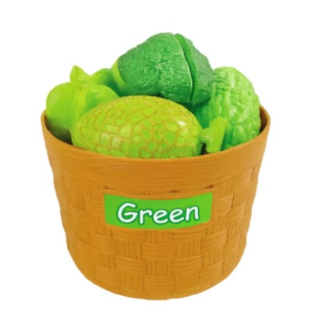 LEAN Toys Zestaw Edukacyjny Sortowanie Warzyw I Owoców Do Krojenia 34 el.