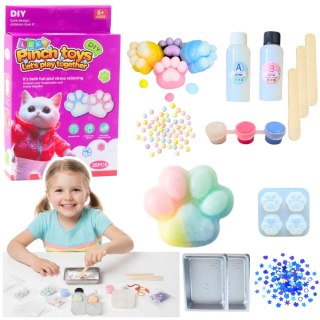LEAN Toys Zestaw Kreatywny DIY Do Tworzenia Gniotków Gniotek Kocia Łapka