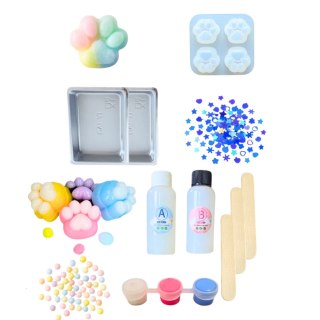 LEAN Toys Zestaw Kreatywny DIY Do Tworzenia Gniotków Gniotek Kocia Łapka