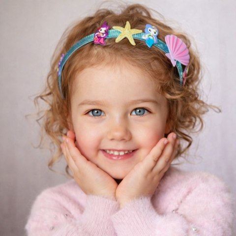 LEAN Toys Zestaw Kreatywny DIY Do Tworzenia Opasek Do Włosów Muszelki Syrenka