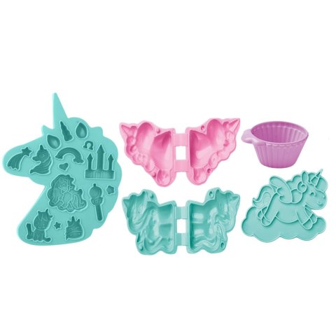 LEAN Toys Zestaw Kreatywny DIY Masa Plastyczna Jednorożec Foremki Akcesoria