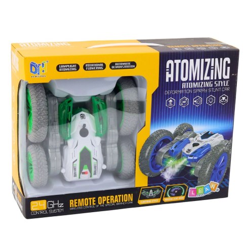 Marka niezdefiniowana Autko Kaskaderskie Zdalnie Sterowane RC Światła Dym Drift 360° Zielone