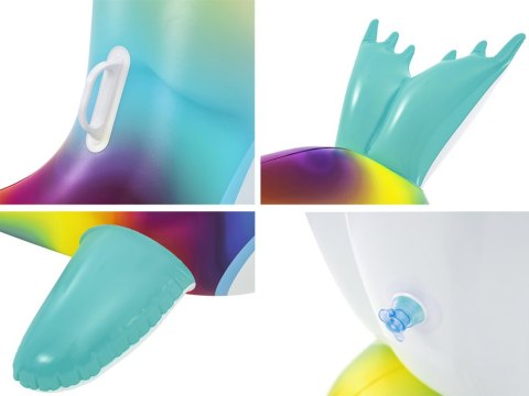 Bestway Bestway Dmuchany materac do pływania FOKA z uchwytami 157x114cm 41479