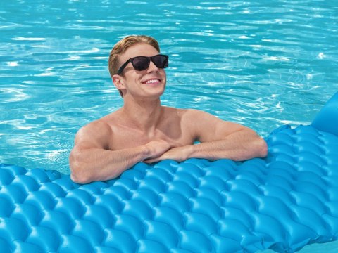 Bestway Bestway Dmuchany materac do wody ZWIJANY 213x86cm NIEBIESKI 44020