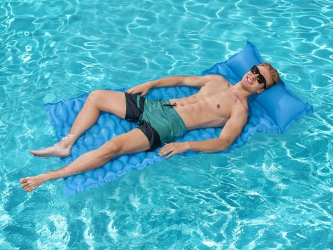 Bestway Bestway Dmuchany materac do wody ZWIJANY 213x86cm NIEBIESKI 44020