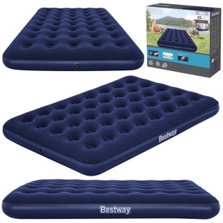 Bestway Bestway Dmuchany materac kempingowy 2osobowy 300kg WELUROWY 191x137cm 67002