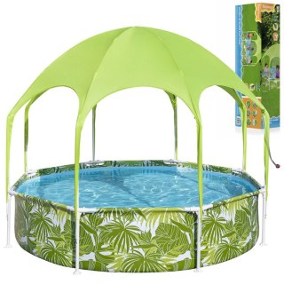 Bestway Bestway basen stelażowy z daszkiem 244x51 cm 56432