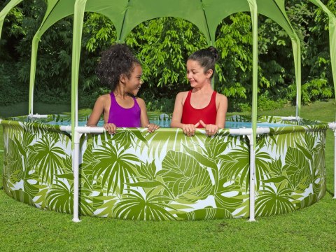 Bestway Bestway basen stelażowy z daszkiem 244x51 cm 56432