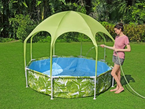 Bestway Bestway basen stelażowy z daszkiem 244x51 cm 56432
