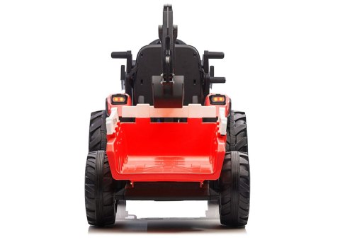 LEAN CARS Koparka Z Naczepą Na Akumulator SX2068 Czerwona