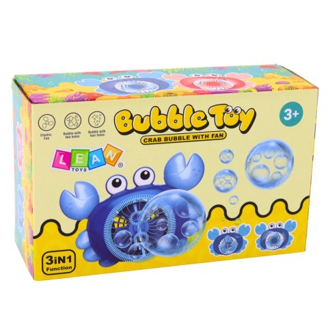 LEAN TOYS Krab Maszyna Do Robienia Baniek Mydlanych Krab Generator Do Wanny