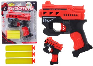 LEAN TOYS Mini Pistolet Na Strzałki Piankowe Z Przyssawkami Czerwony
