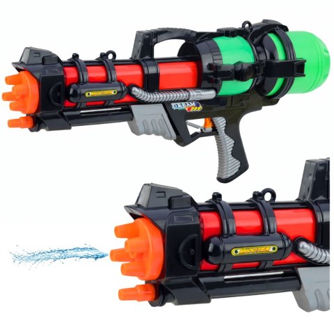LEAN Toys Duży Pistolet Karabin Broń Na Wodę Zielony Zasięg 6m 1,25 L 60 cm