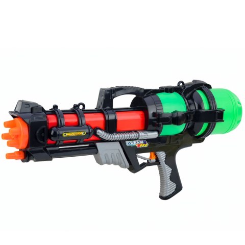 LEAN Toys Duży Pistolet Karabin Broń Na Wodę Zielony Zasięg 6m 1,25 L 60 cm