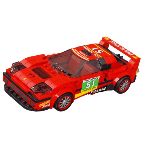 LEAN Toys Klocki Konstrukcyjne Auto Robot 2w1 Czerwony Napęd 329 el.