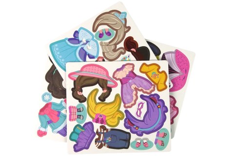 LEAN Toys Magnetyczna Układanka Książka Przebieralnia Kostiumy