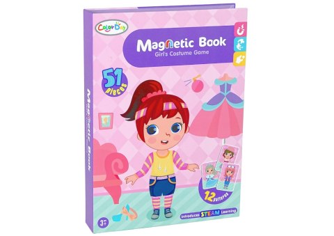 LEAN Toys Magnetyczna Układanka Książka Przebieralnia Kostiumy