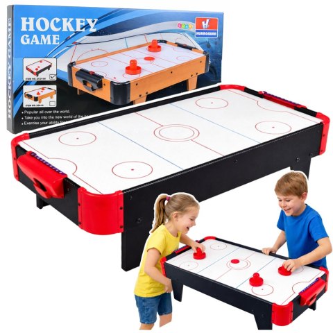 LEAN Toys Mini Stół Air Hockey Stołowy Gra Zręcznościowa Dla Dzieci Czarny