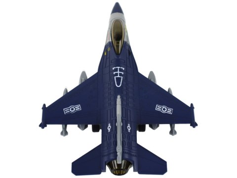 LEAN Toys Model Samolotu Z Napędem Frykcyjnym Granatowy lub Szary