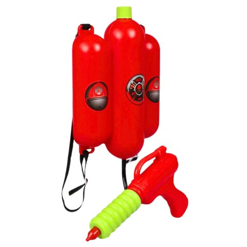 LEAN Toys Strażacki Zestaw Gaśniczy Plecak Zbiornik z Pistoletem Regulowany