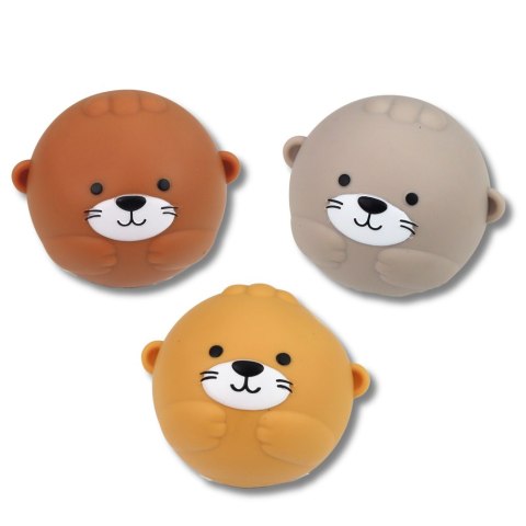 LEAN Toys Zabawki Do Kąpieli Wydra Zwierzątka Zjeżdżalnia Kosz Sitko 10 el.