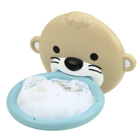 LEAN Toys Zabawki Do Kąpieli Wydra Zwierzątka Zjeżdżalnia Kosz Sitko 10 el.