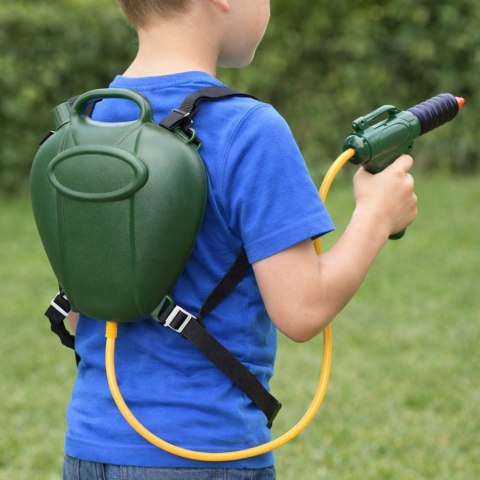LEAN Toys Zestaw Gaśniczy Plecak Zbiornik Na Wodę Z Pistoletem Zielony 2,3 L