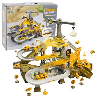 LEAN Toys Zestaw Interaktywny Parking Górniczy Tor Pojazdów Budowlanych Kopalnia